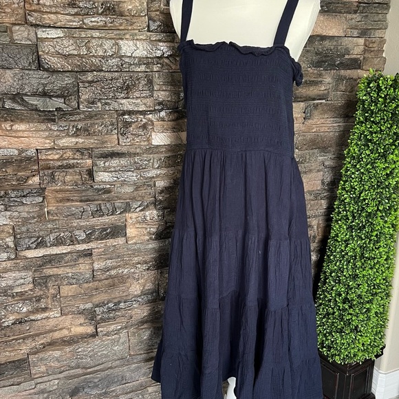 C&C California Blue Sleeveless Pleated Sundress - Picture 5 of 12
